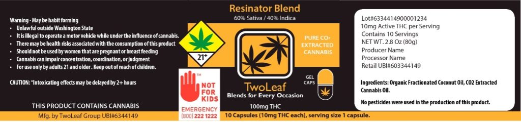 Example of an edible label